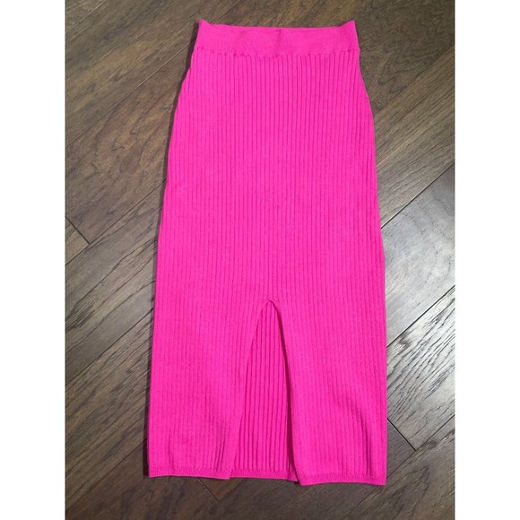Free People Dresses & Skirts - NWT Free People Knit Pencil Skirt Hot Pink S